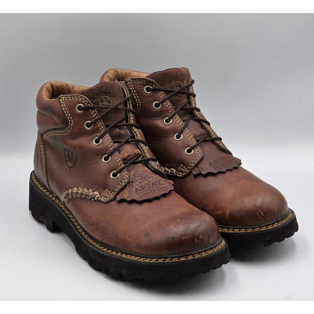 ARIAT Leather Boots Womens 8 B Canyon Lace-Up Brown Work Hiking 10001254